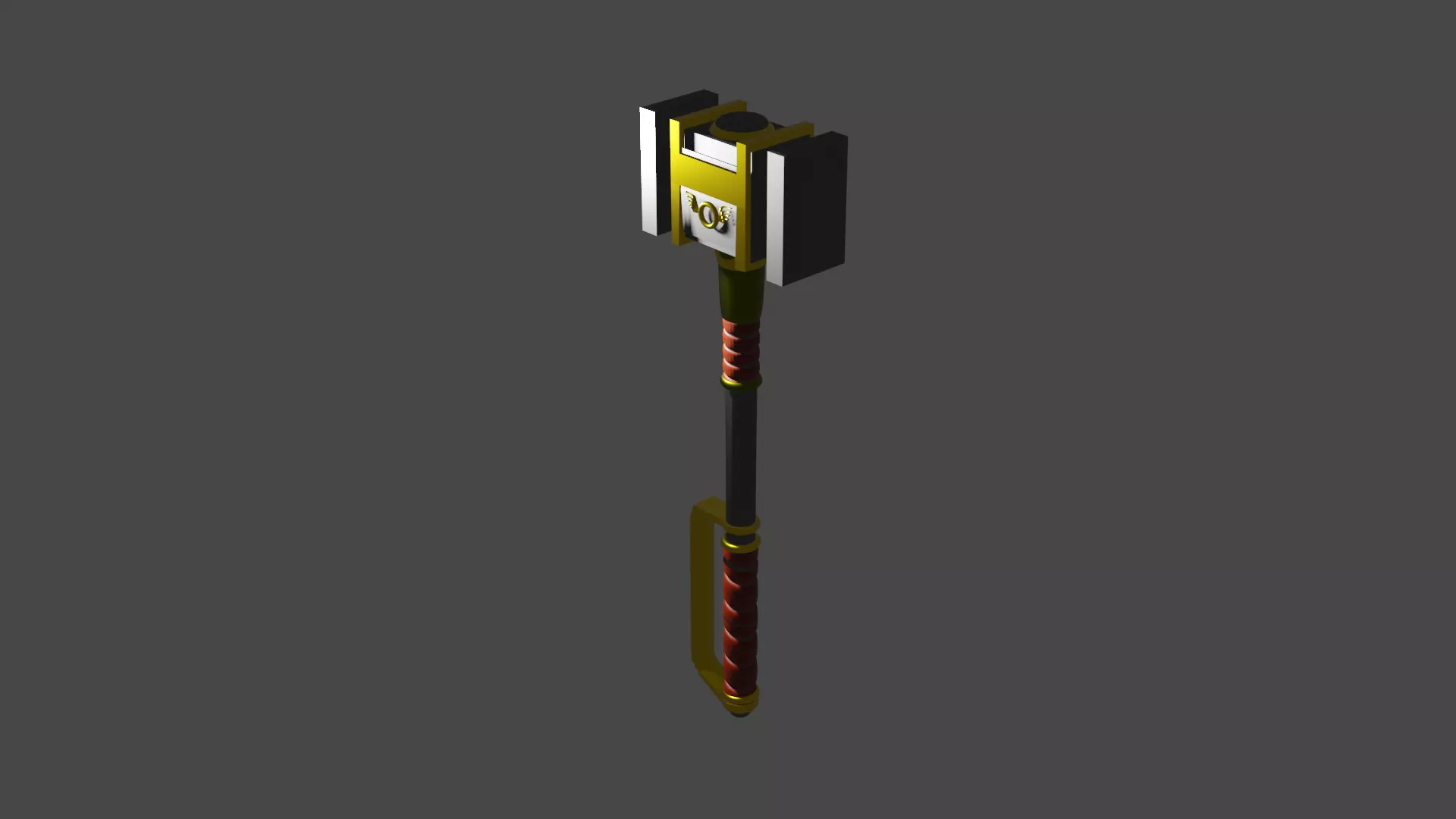 hammer sword 3D model_0
