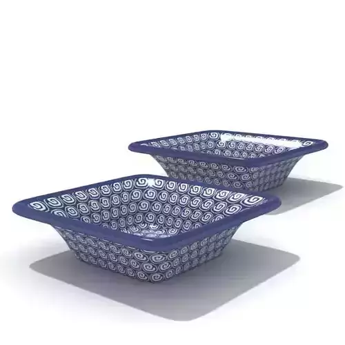 Modern Purple Detailed Bowl Set