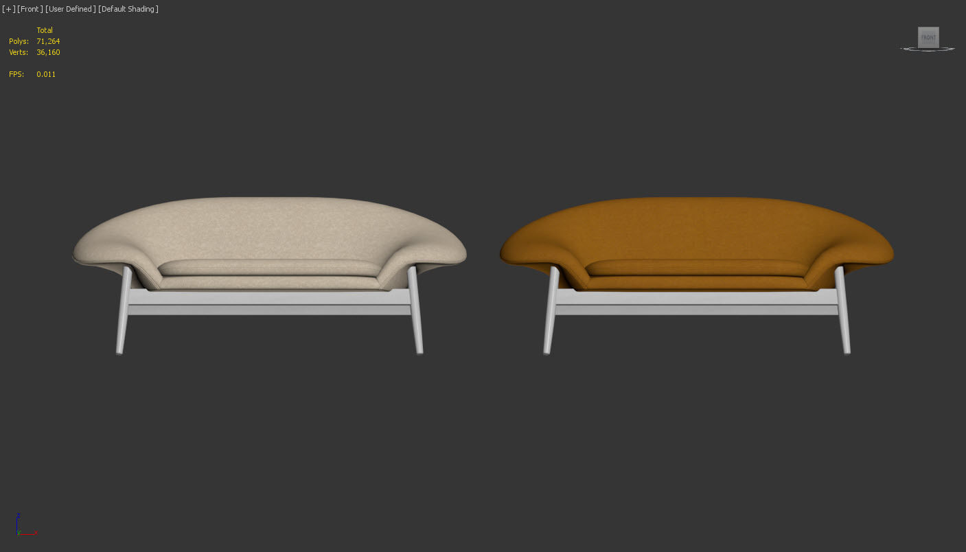 Fried Egg sofa by Warm Nordic 3D model_8