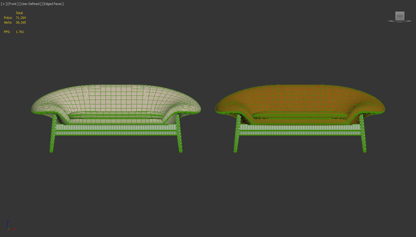 Fried Egg sofa by Warm Nordic 3D model_9