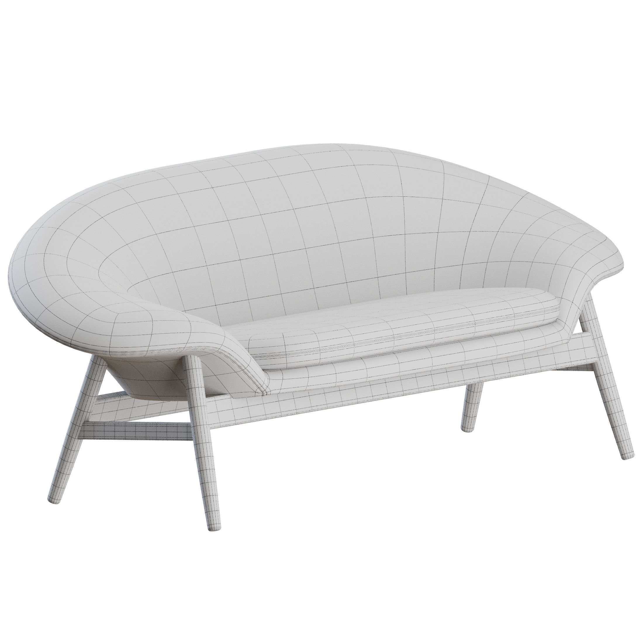 Fried Egg sofa by Warm Nordic 3D model_3