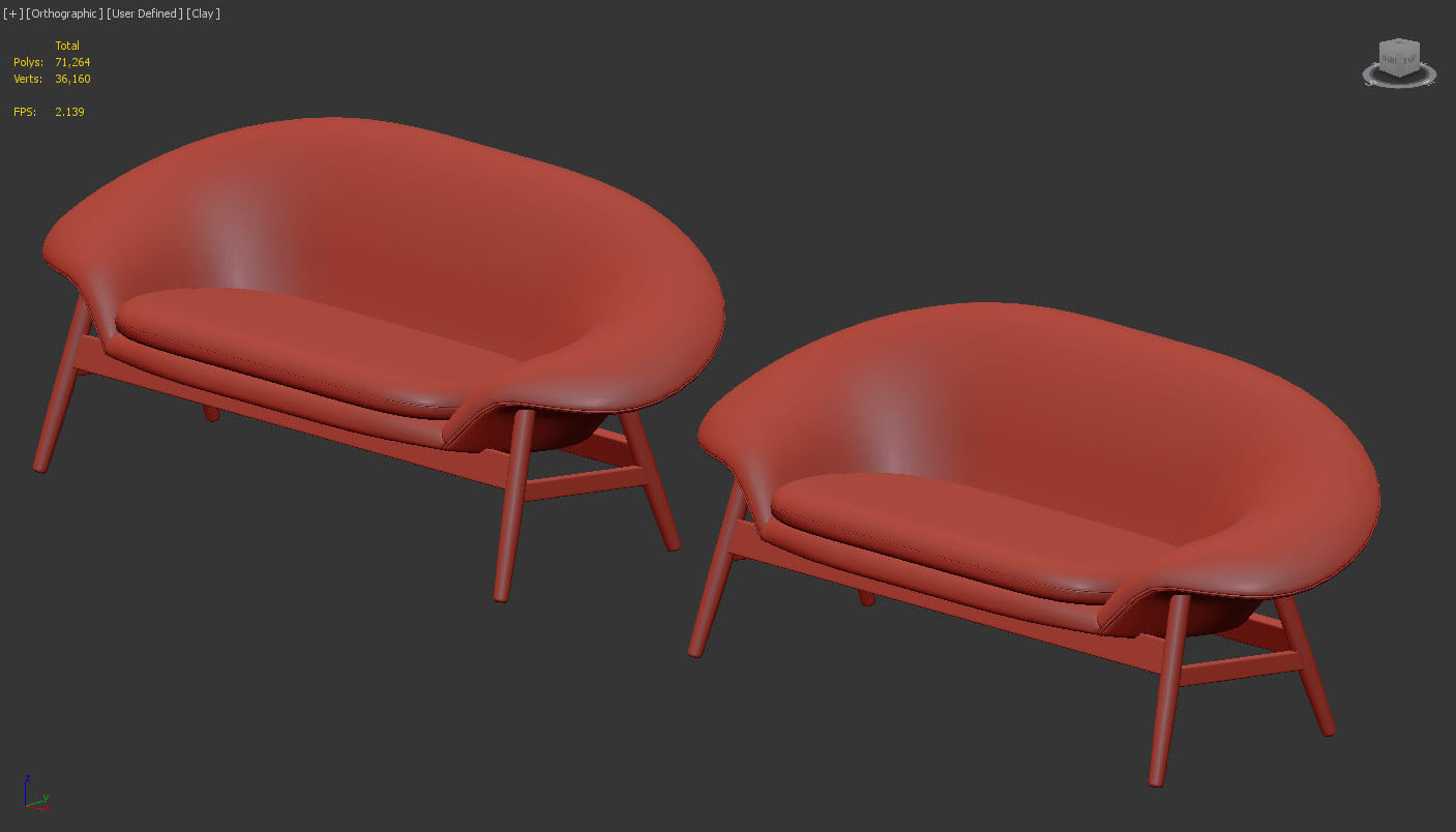Fried Egg sofa by Warm Nordic 3D model_11