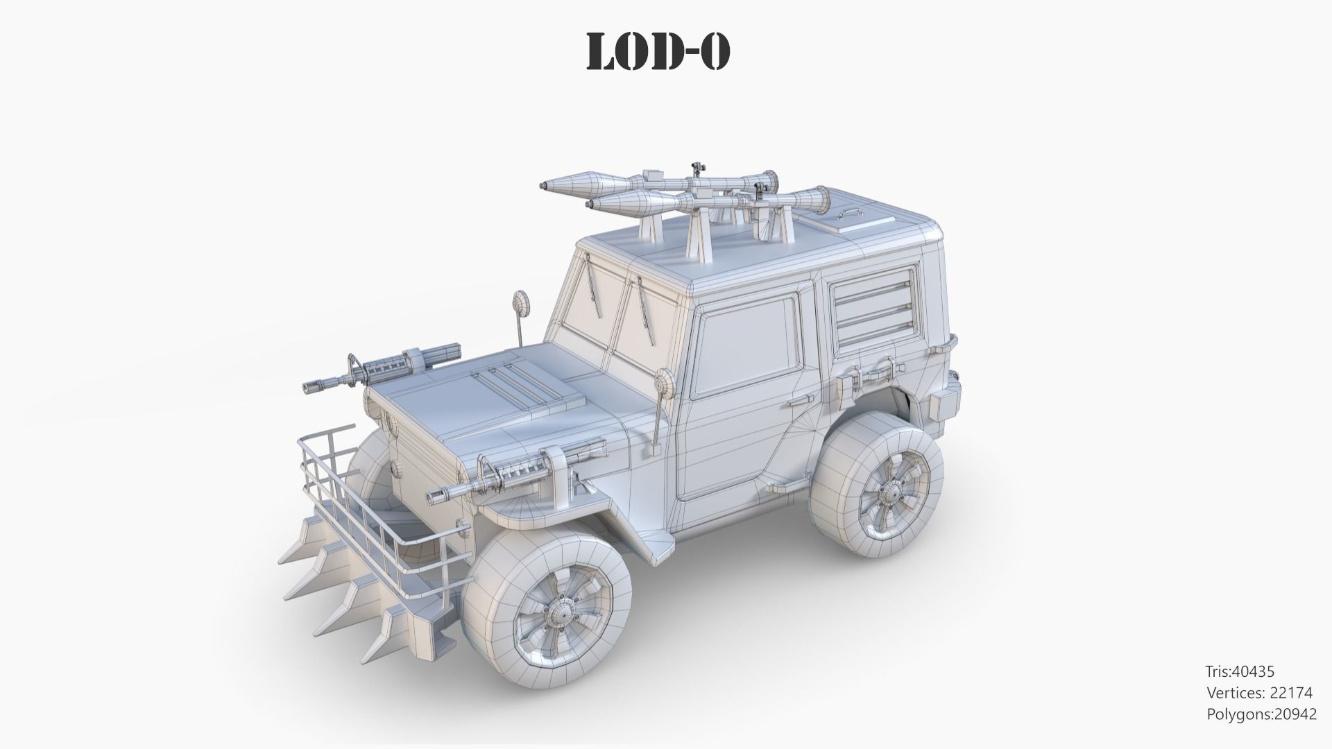 Lowpoly  Post Apocalyptic Car Sets  Low-poly 3D model_97