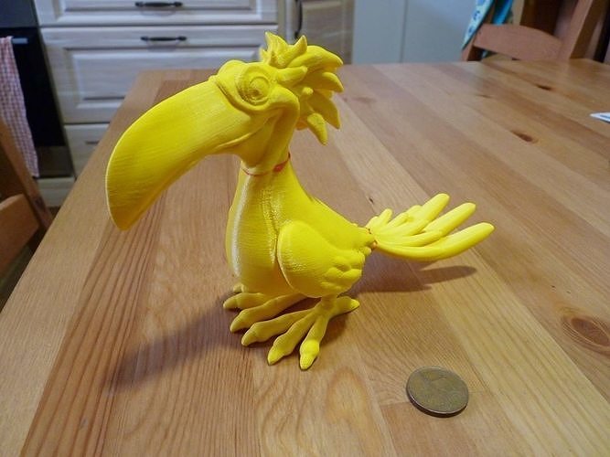Toucan stl toy bird on table 3D print model