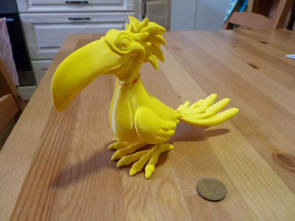 Toucan stl toy bird on table 3D print model_0