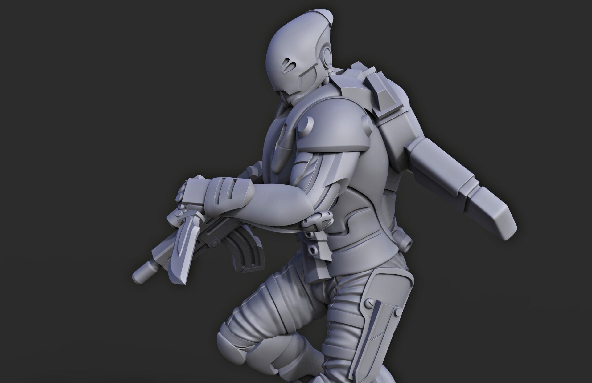 Jetpack soldier miniature - 3D printing 3D print model_4