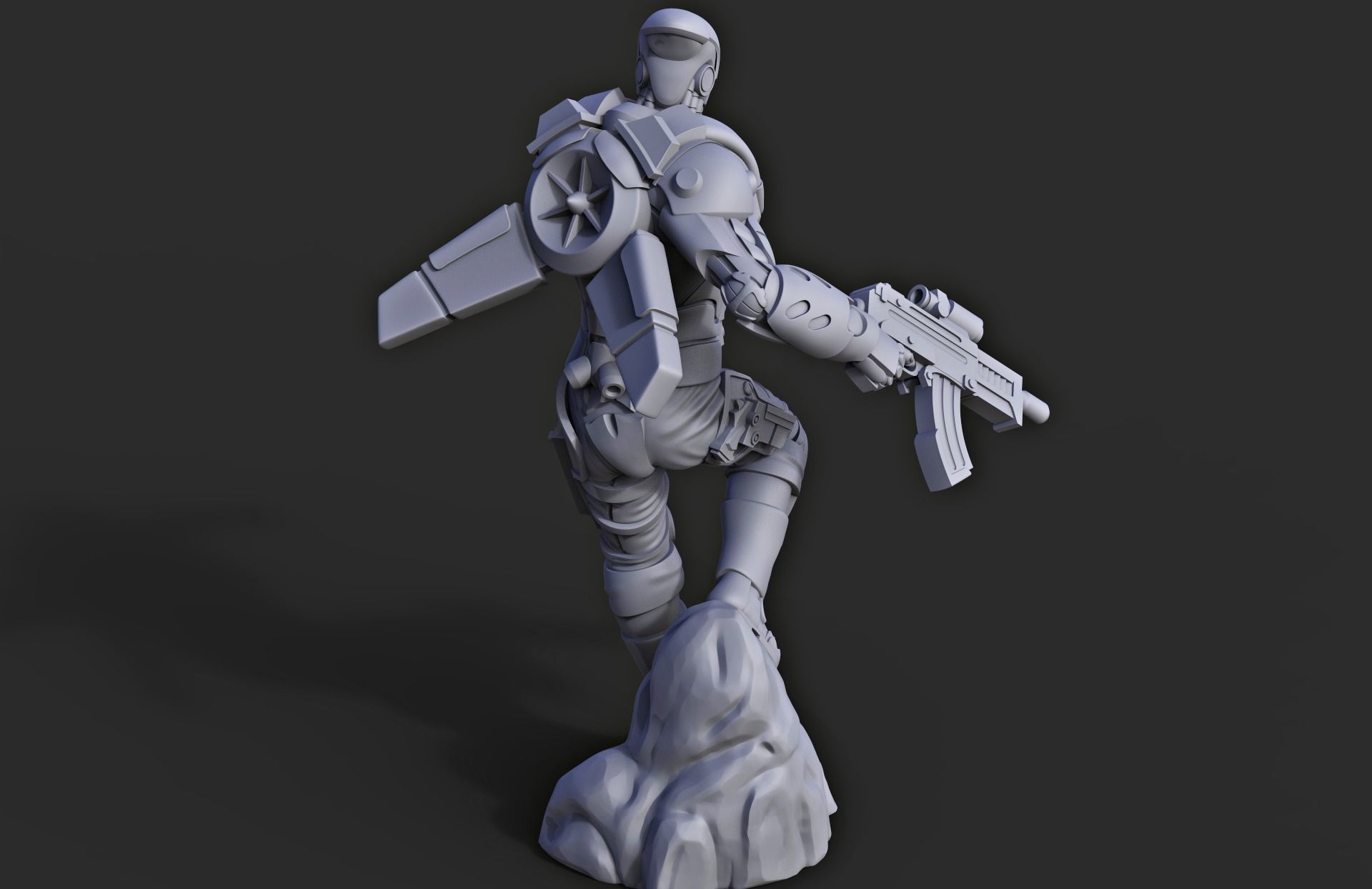 Jetpack soldier miniature - 3D printing 3D print model_2