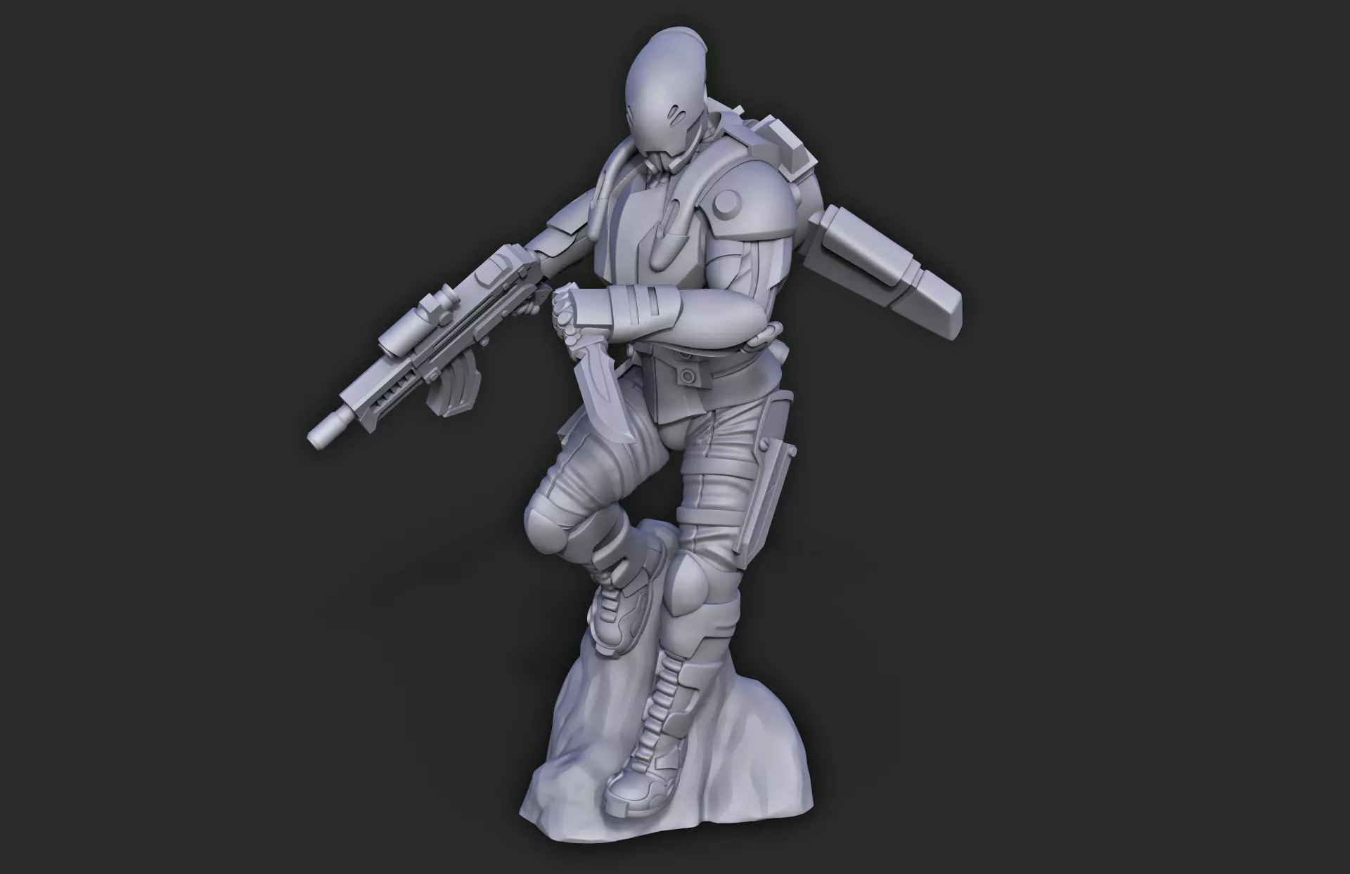Jetpack soldier miniature - 3D printing 3D print model_0