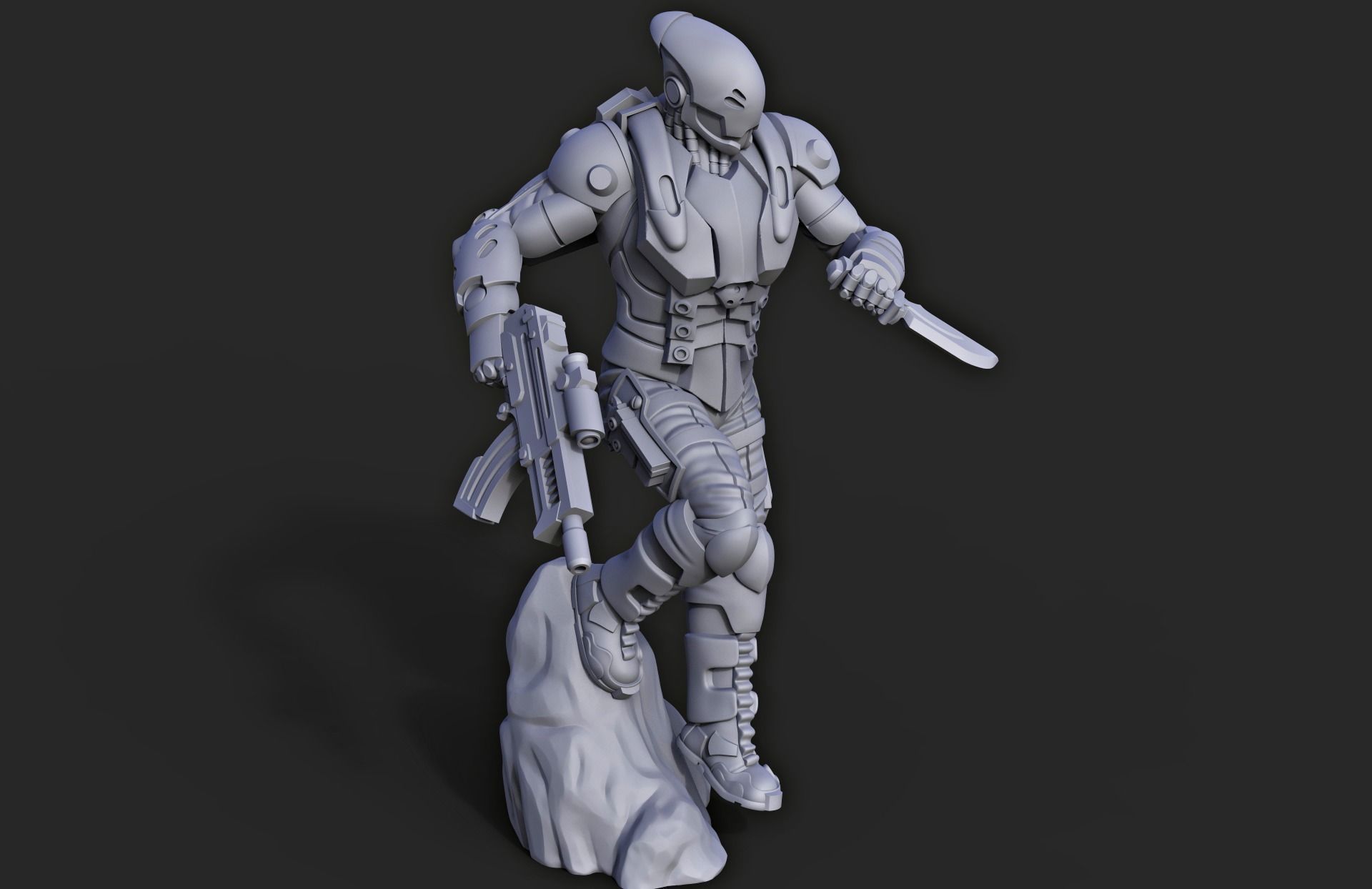Jetpack soldier miniature - 3D printing 3D print model_1