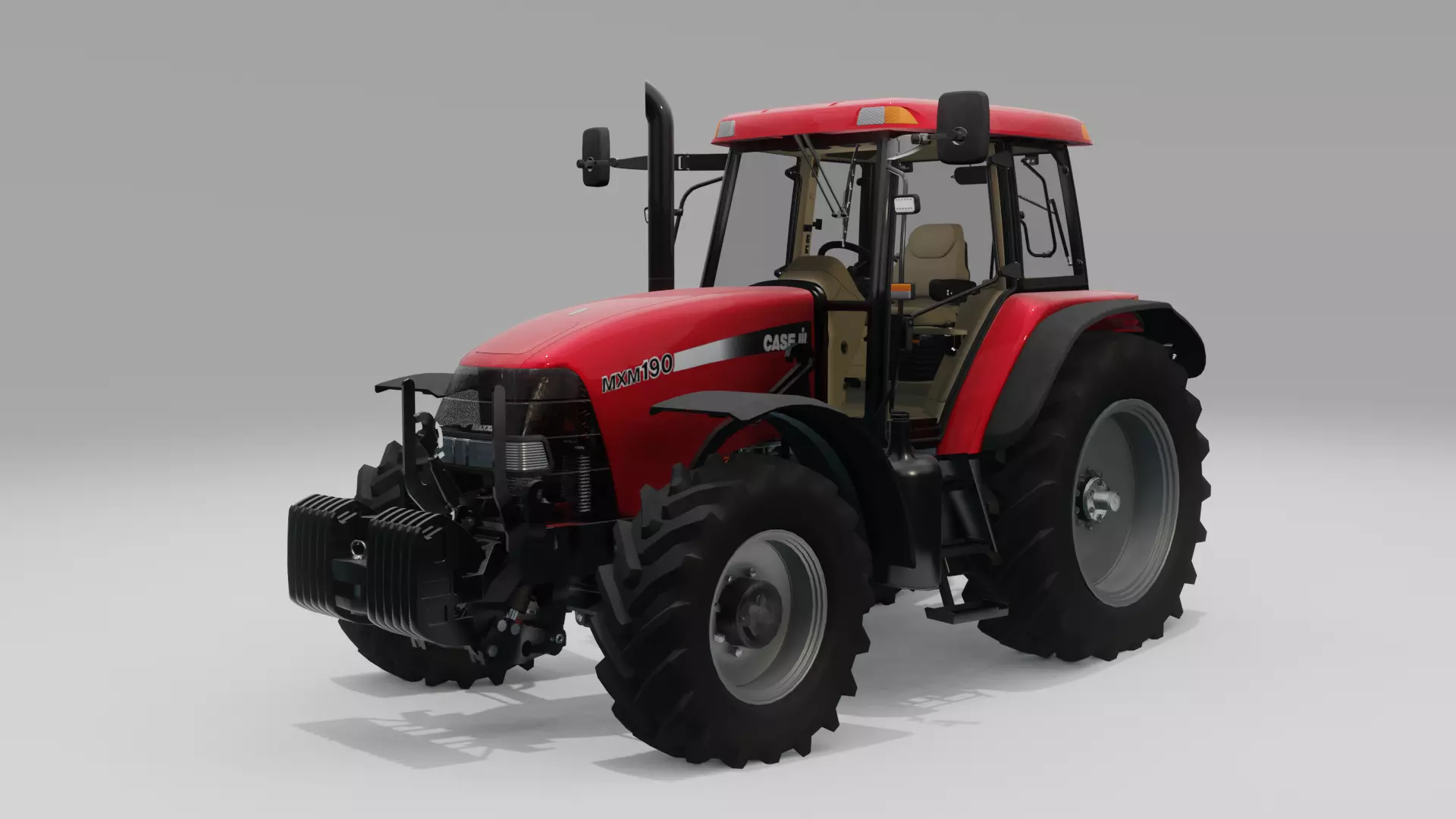 Case IH MXM 190 Tractor 3D model_0
