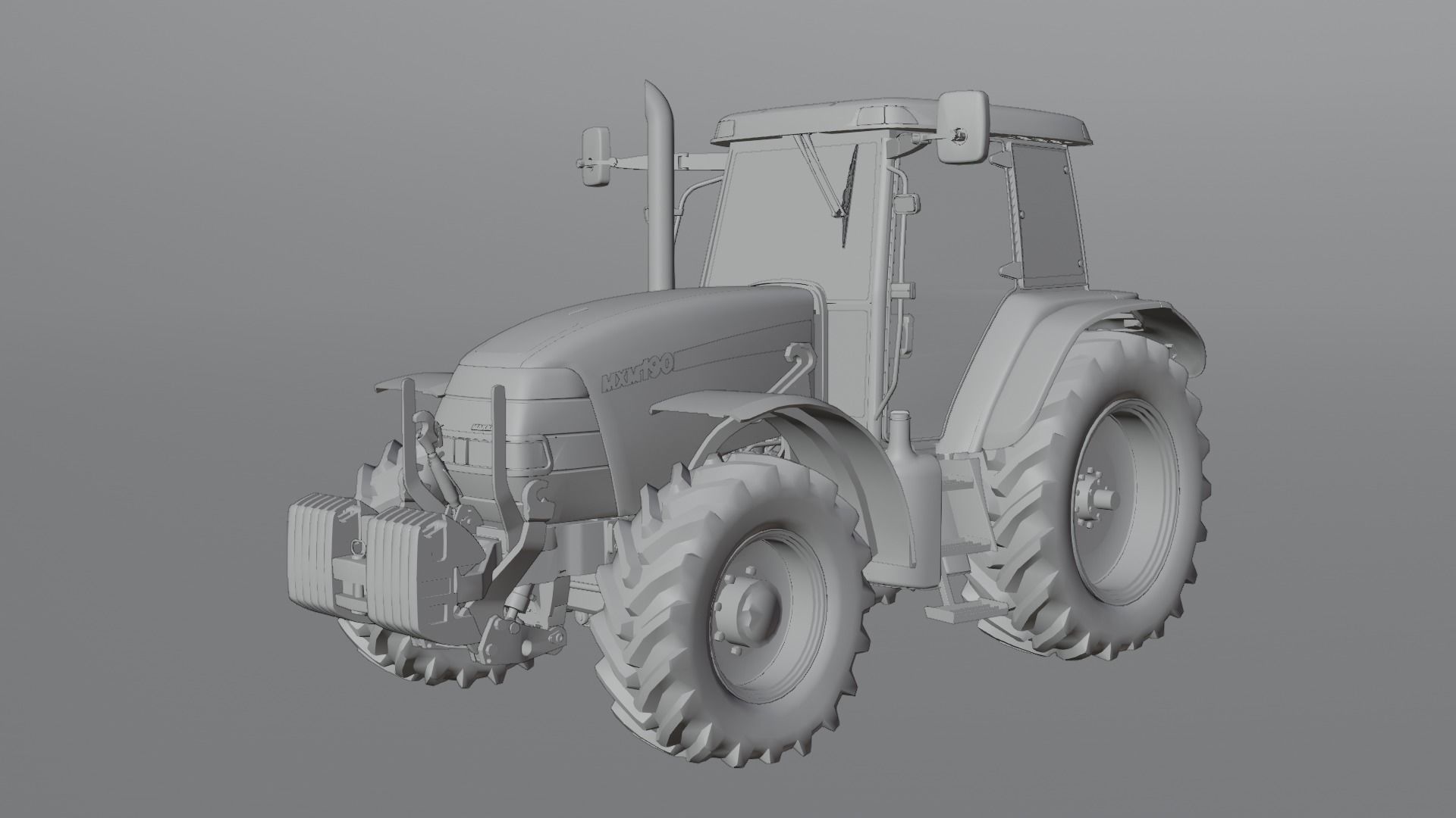Case IH MXM 190 Tractor 3D model_1
