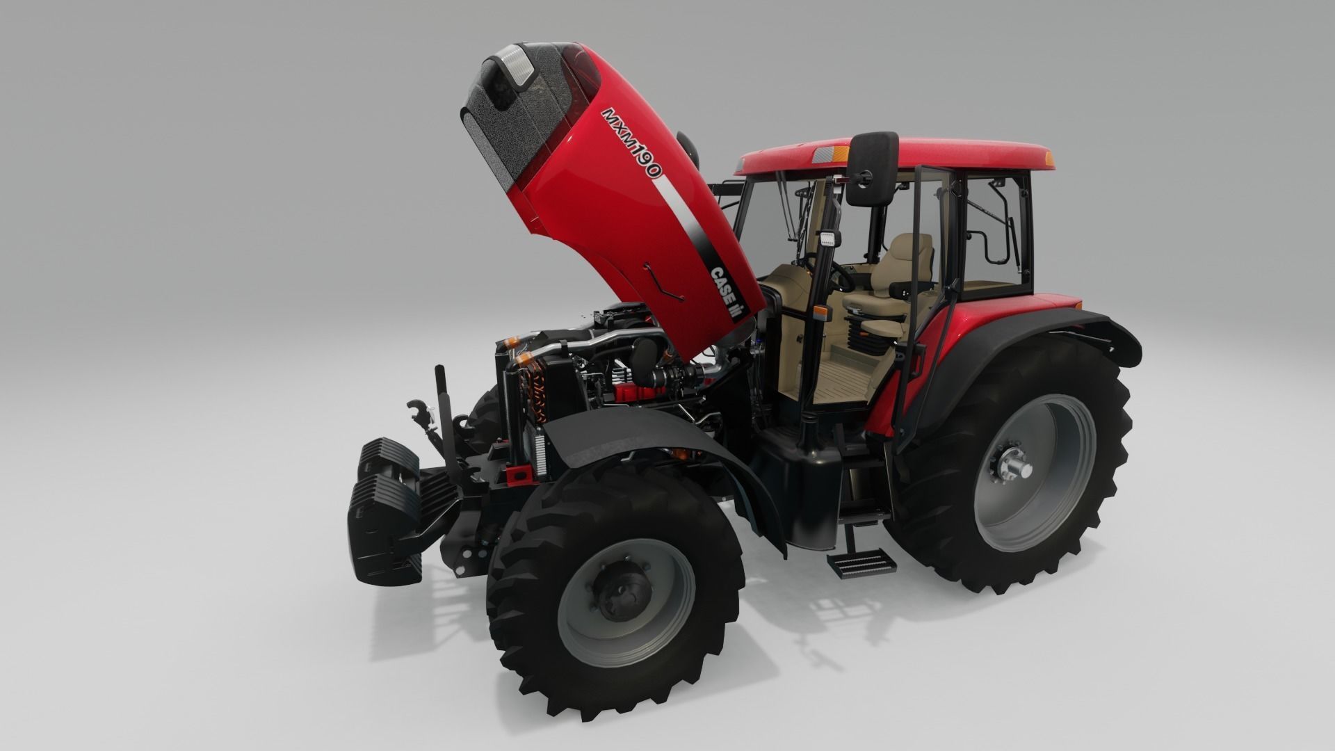 Case IH MXM 190 Tractor 3D model_10