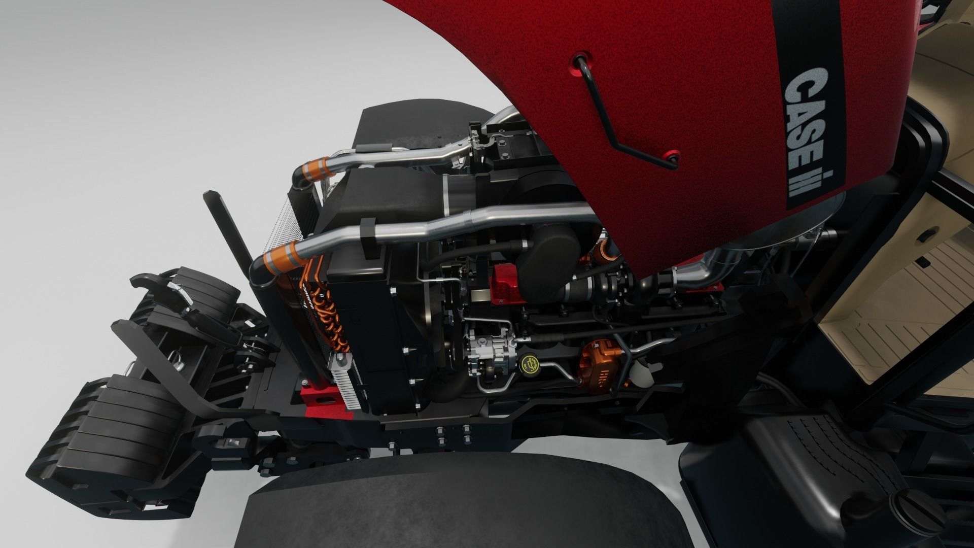 Case IH MXM 190 Tractor 3D model_9