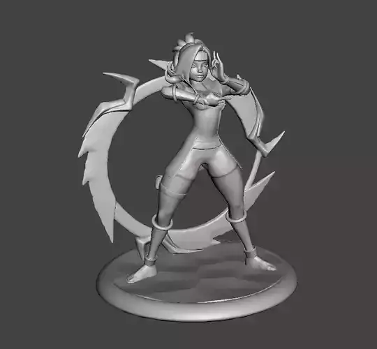 Shockblade Qiyana 3D Model
