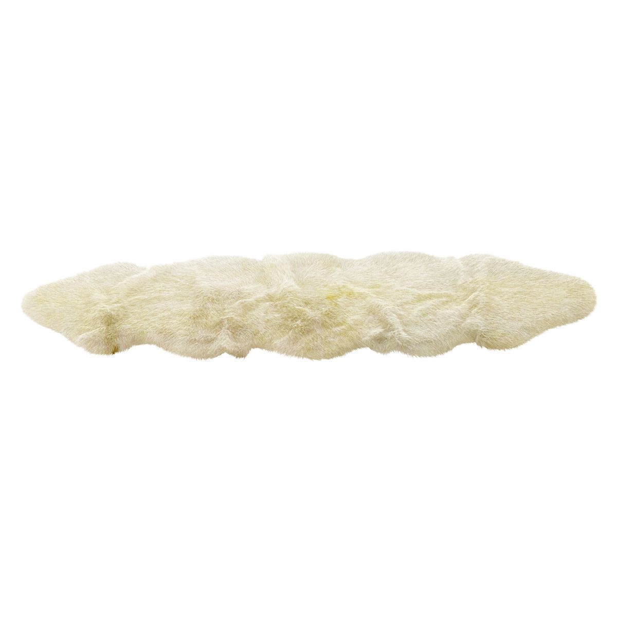 Sheepskin Ivory Area Rug 3D model_2