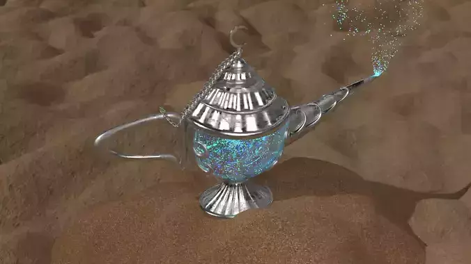 Fantasy Genie Lamp- Animated