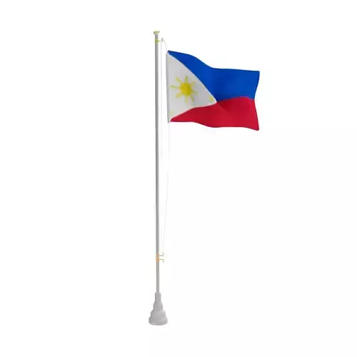 Philippines Flag Low-poly 3D model