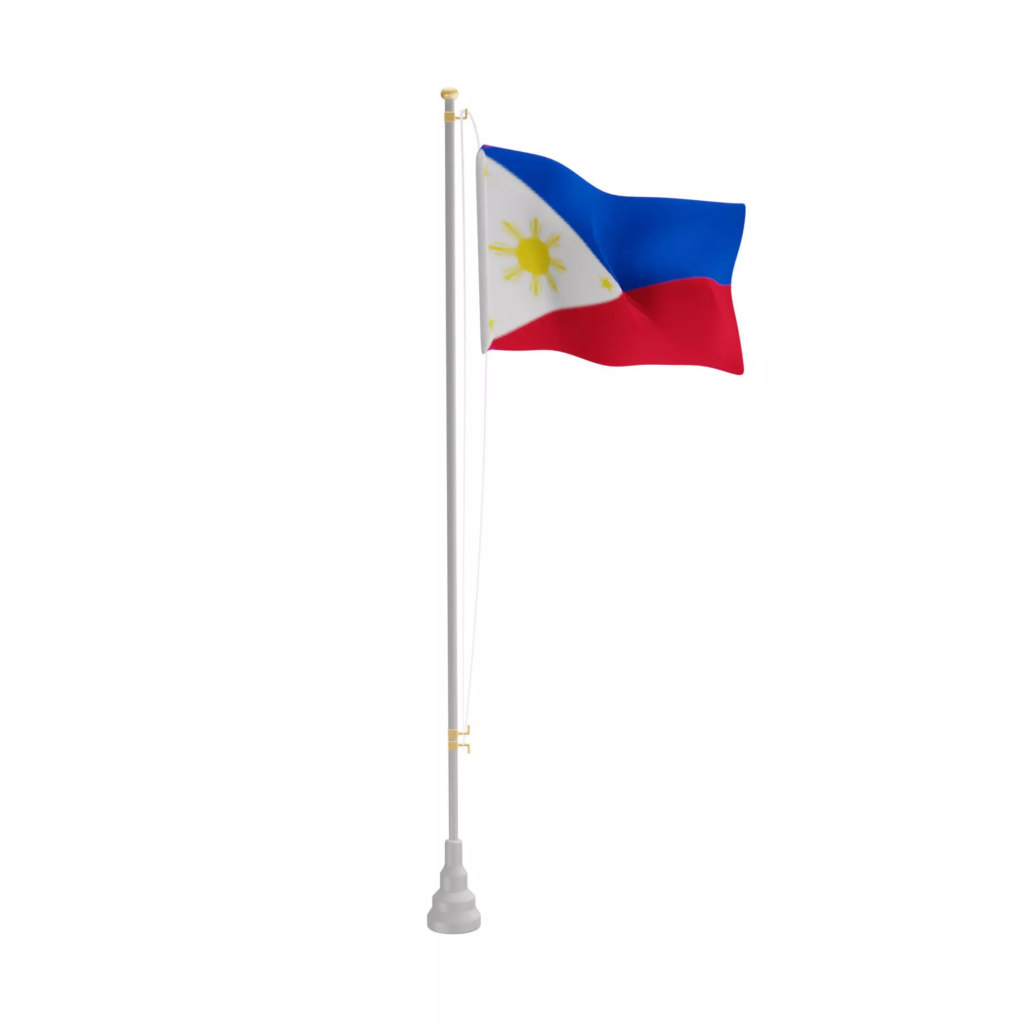 Philippines Flag Low-poly 3D model