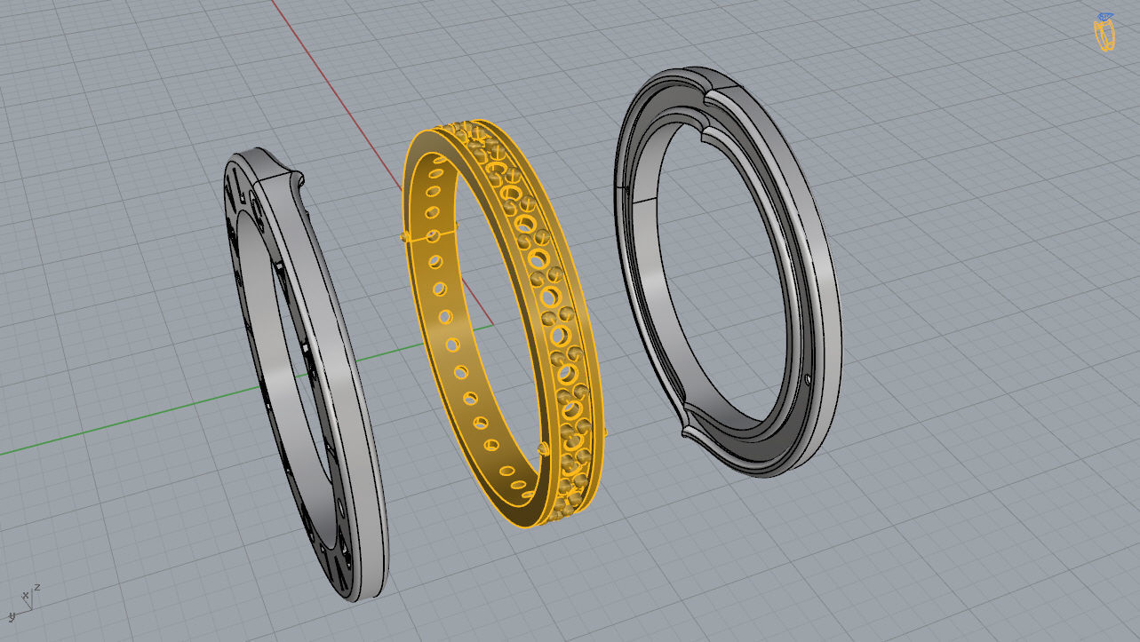 Bvlgari Ring 3D print model_13