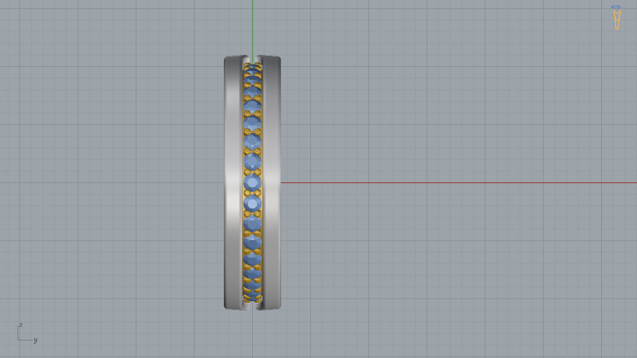 Bvlgari Ring 3D print model_8