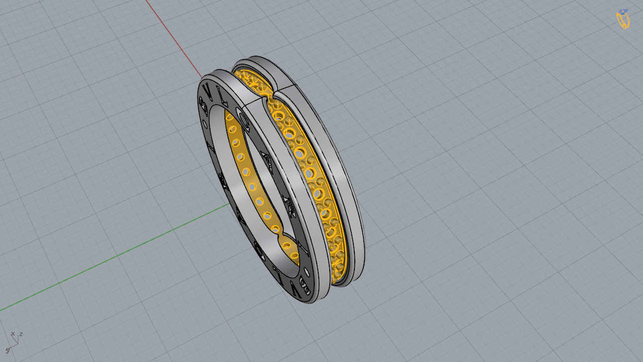 Bvlgari Ring 3D print model_12