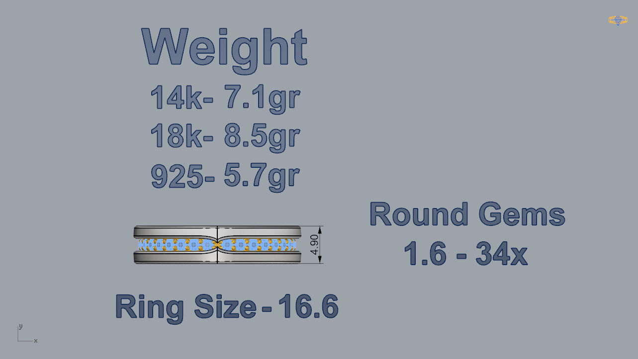 Bvlgari Ring 3D print model_3