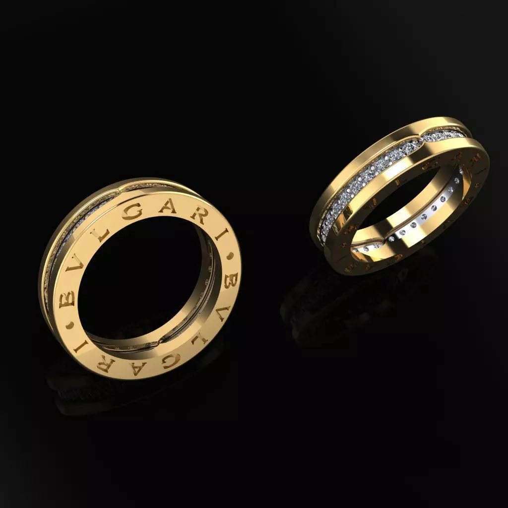 Bvlgari Ring 3D print model_0