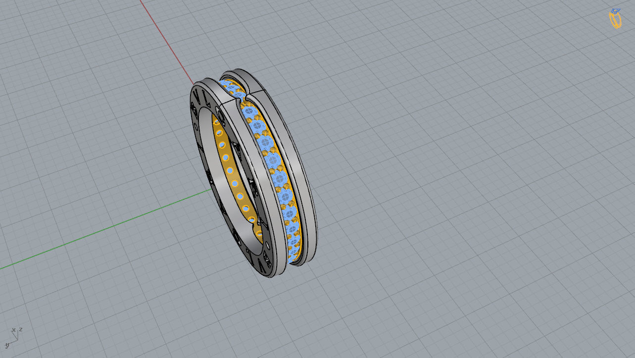 Bvlgari Ring 3D print model_10