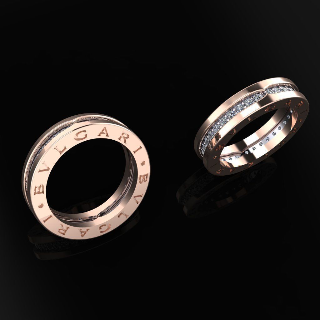 Bvlgari Ring 3D print model_2