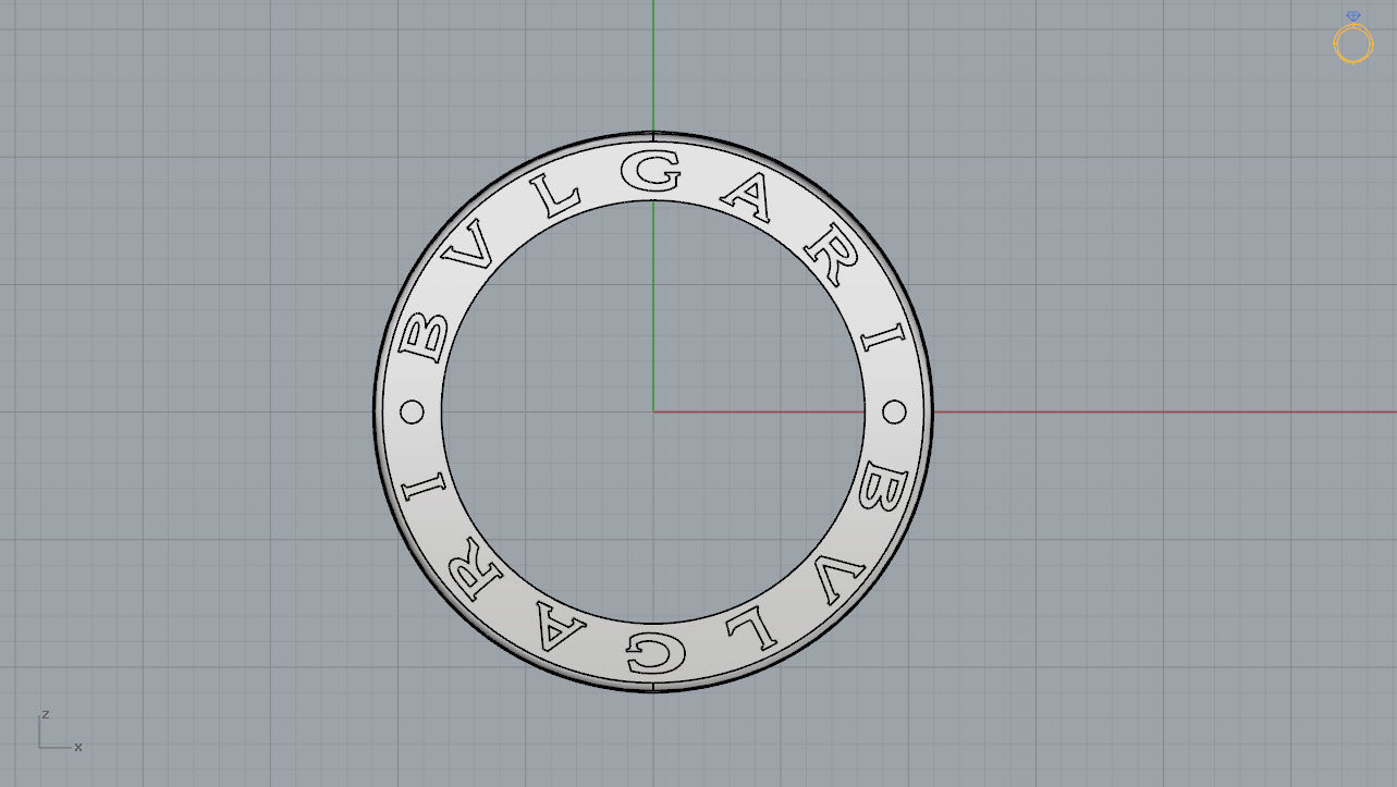 Bvlgari Ring 3D print model_7