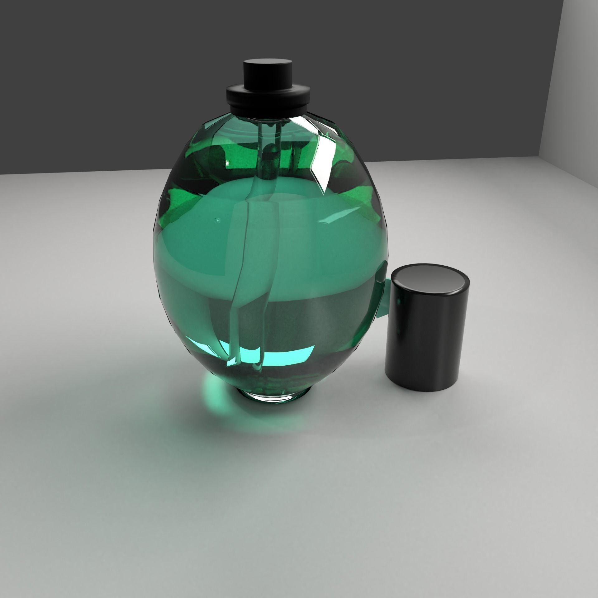 Low -Poly Perfume 1 Low-poly 3D model_3