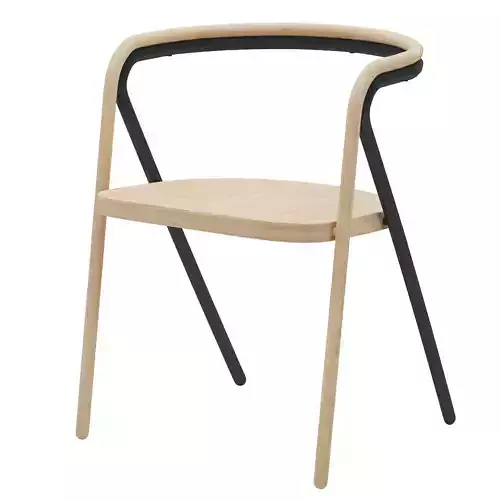 3ds max madel wood chair