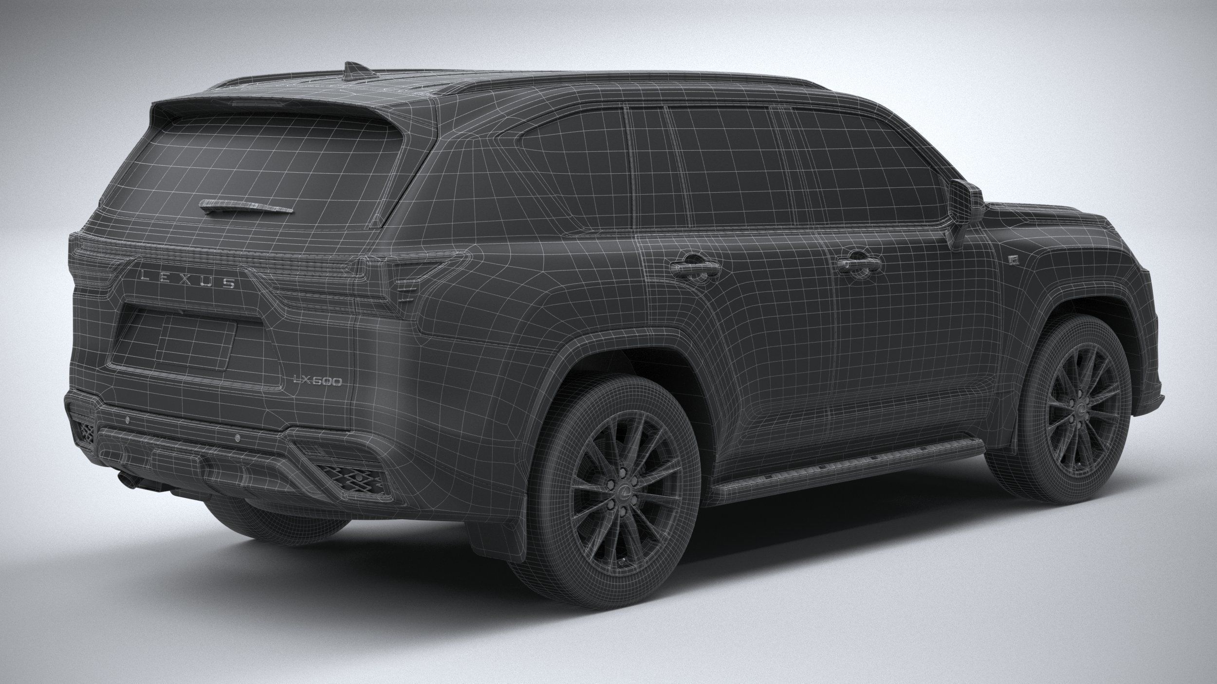Lexus LX 600 US 2022 3D model_29