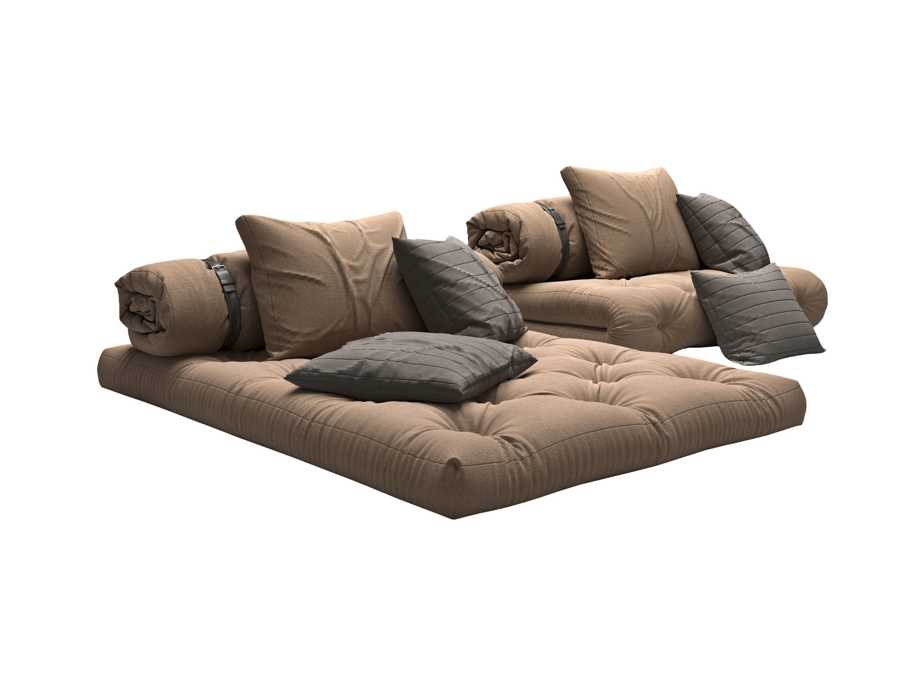 Canapea variabila Karup Buckle 3D model_2