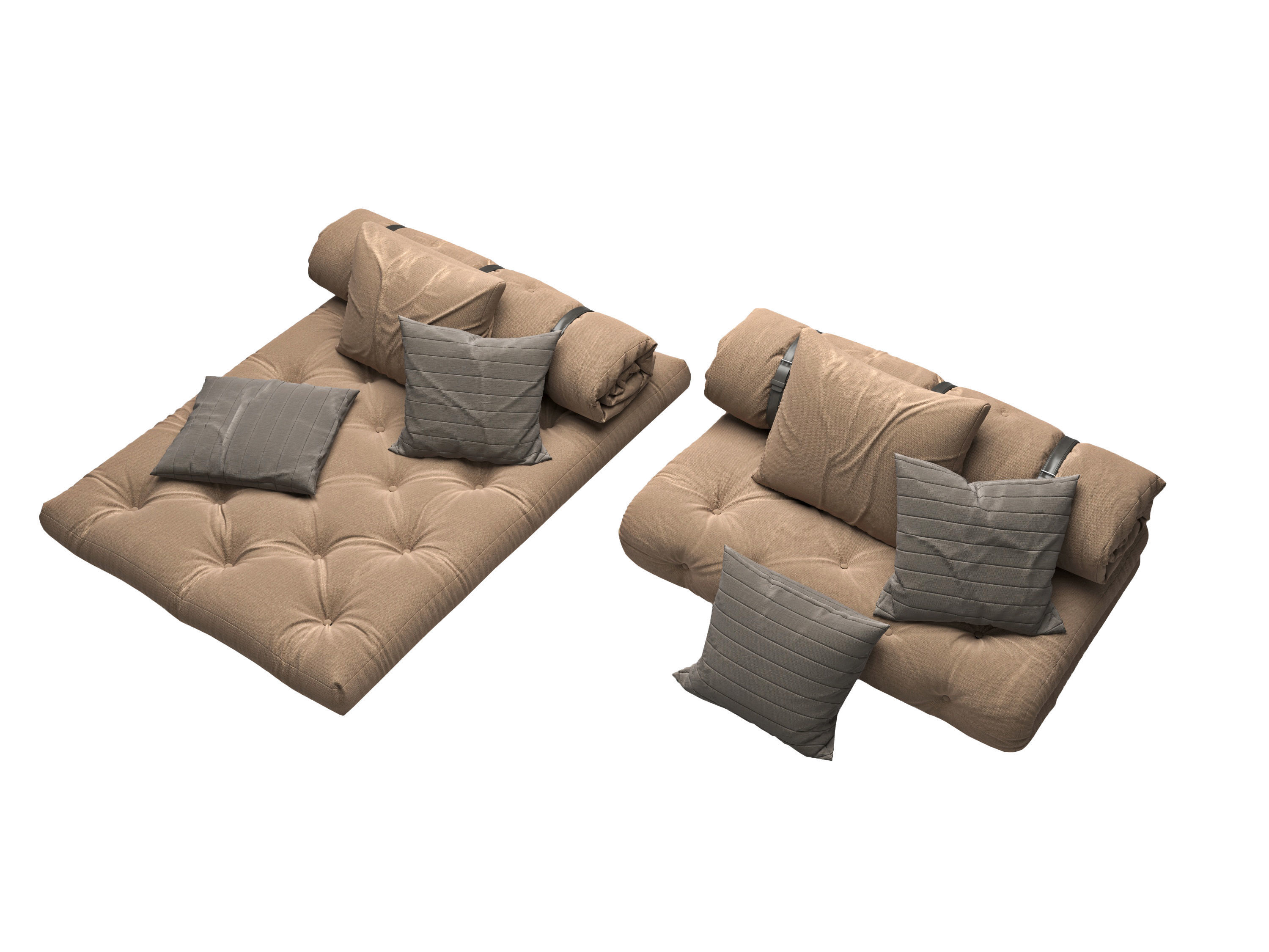 Canapea variabila Karup Buckle 3D model_4