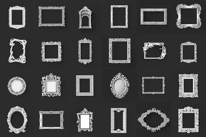 Frames pack 25  3D print model