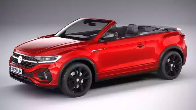 Volkswagen T-Roc Cabrio R-line 2022 3D model