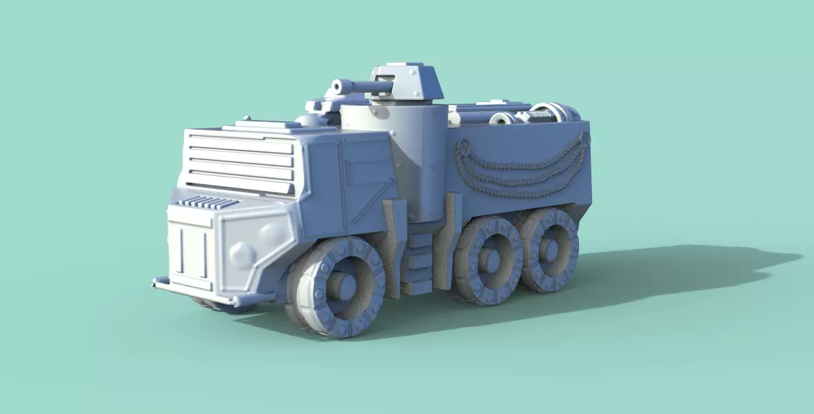 armored car 3D print model_0