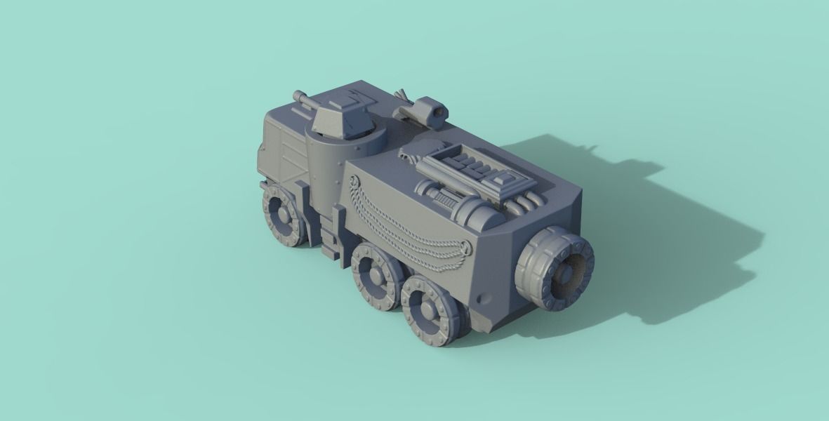 armored car 3D print model_5