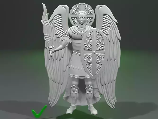 Archangel Michael for CNC milling and 3d Printing