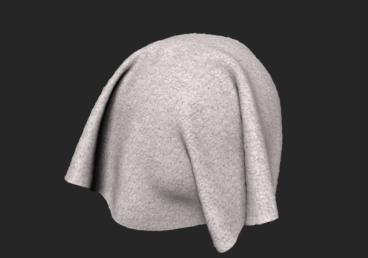 Sherpa Fabric Material Texture_1