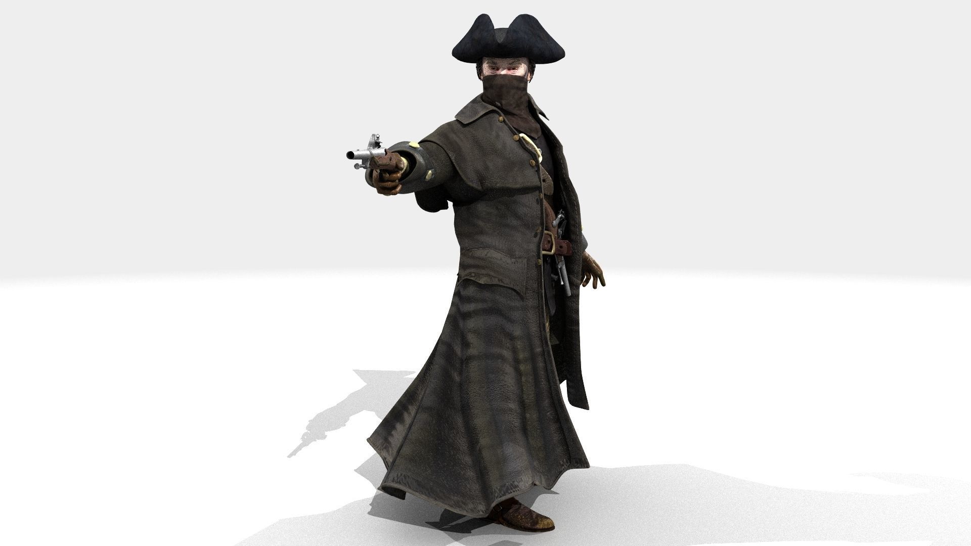 Highwayman - Rigged and Animated - Low Poly Low-poly 3D model_20