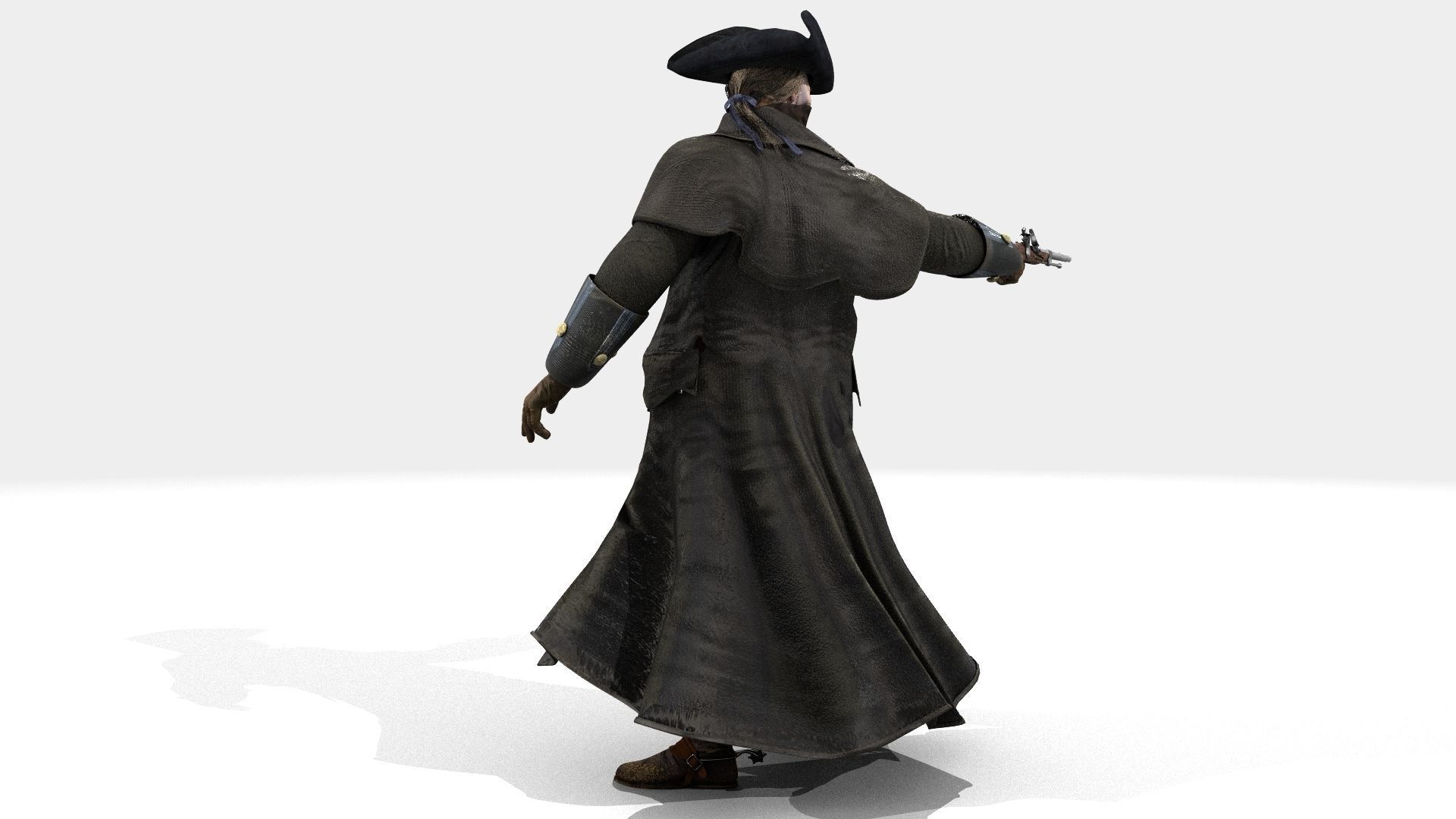 Highwayman - Rigged and Animated - Low Poly Low-poly 3D model_23