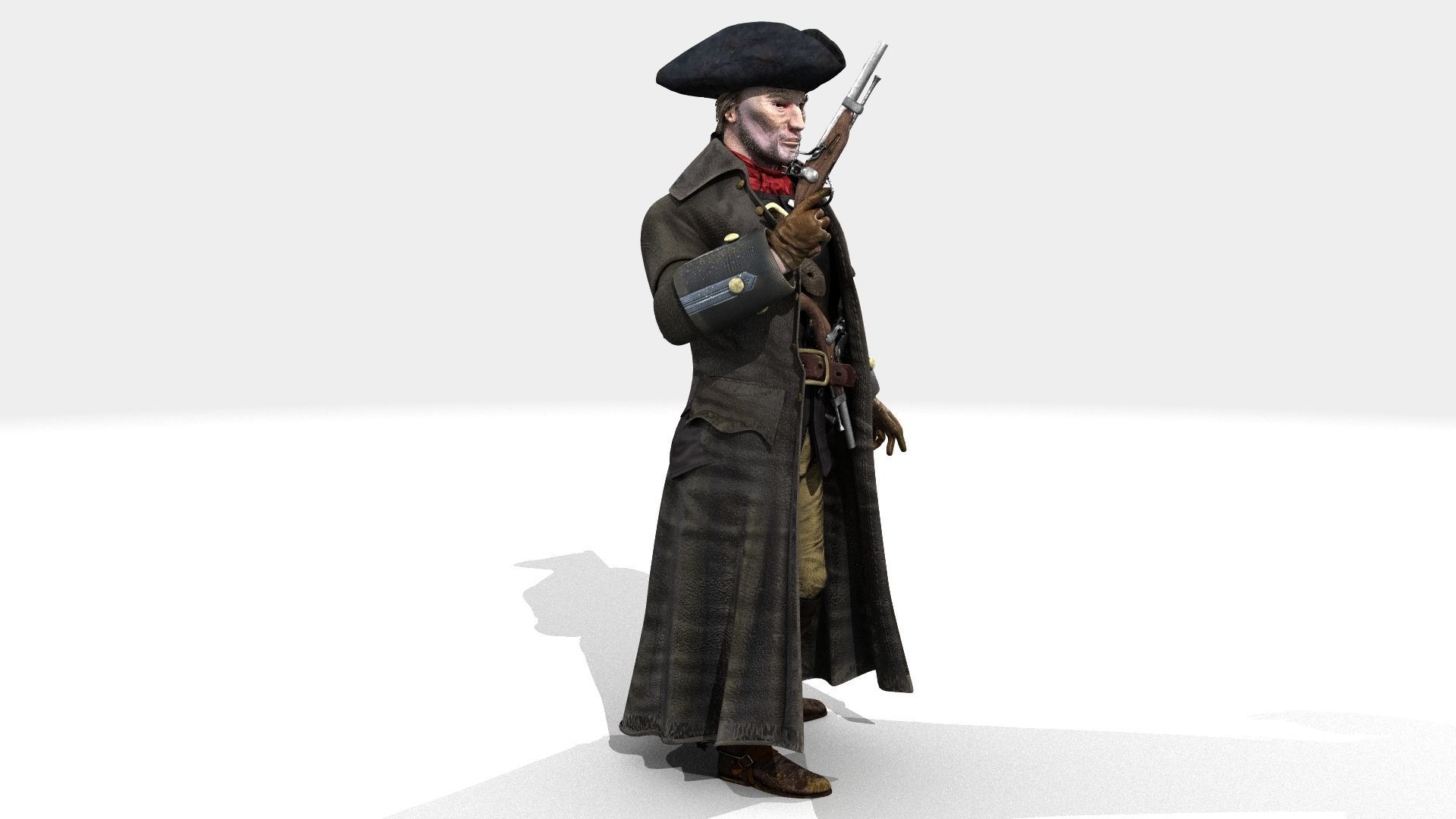 Highwayman - Rigged and Animated - Low Poly Low-poly 3D model_40
