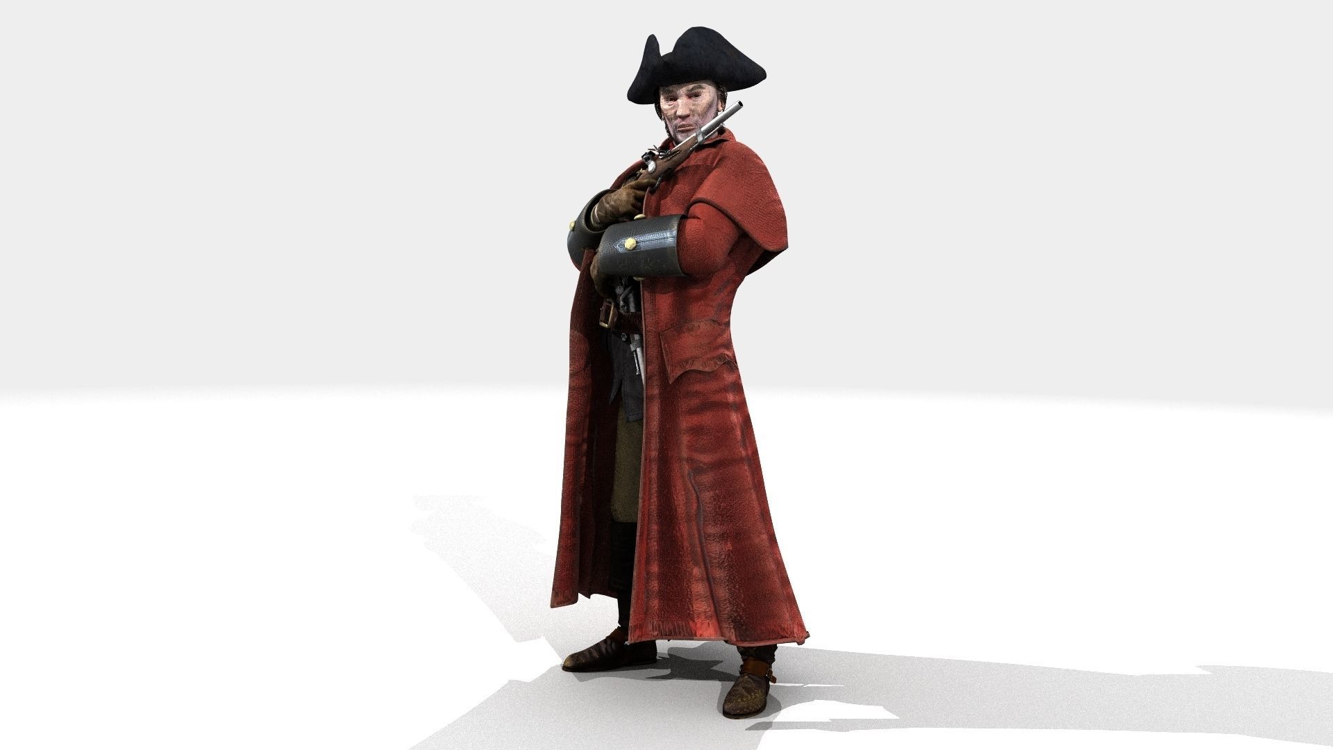 Highwayman - Rigged and Animated - Low Poly Low-poly 3D model_10