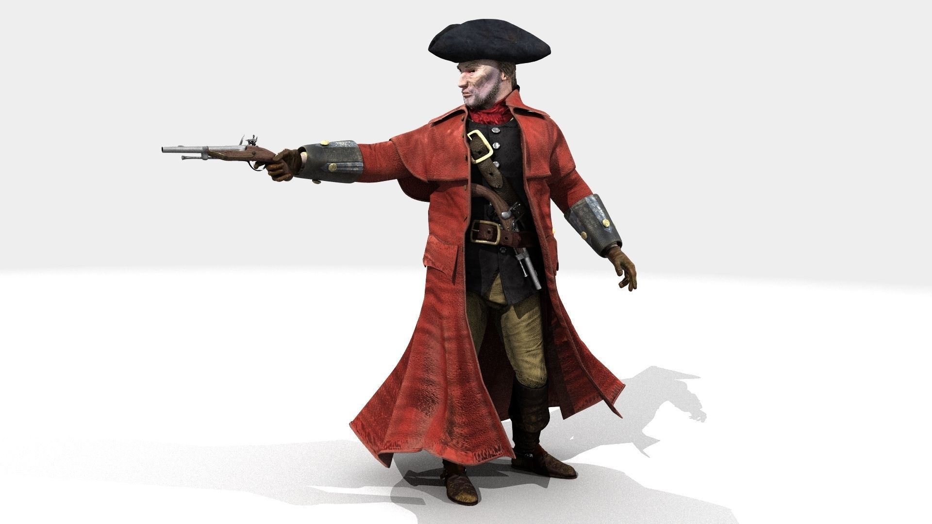 Highwayman - Rigged and Animated - Low Poly Low-poly 3D model_37