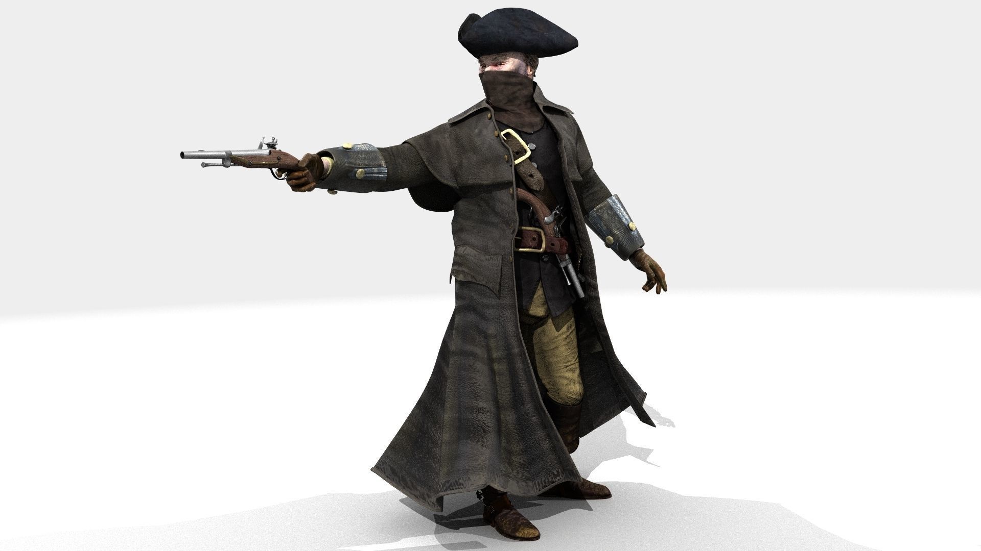 Highwayman - Rigged and Animated - Low Poly Low-poly 3D model_19