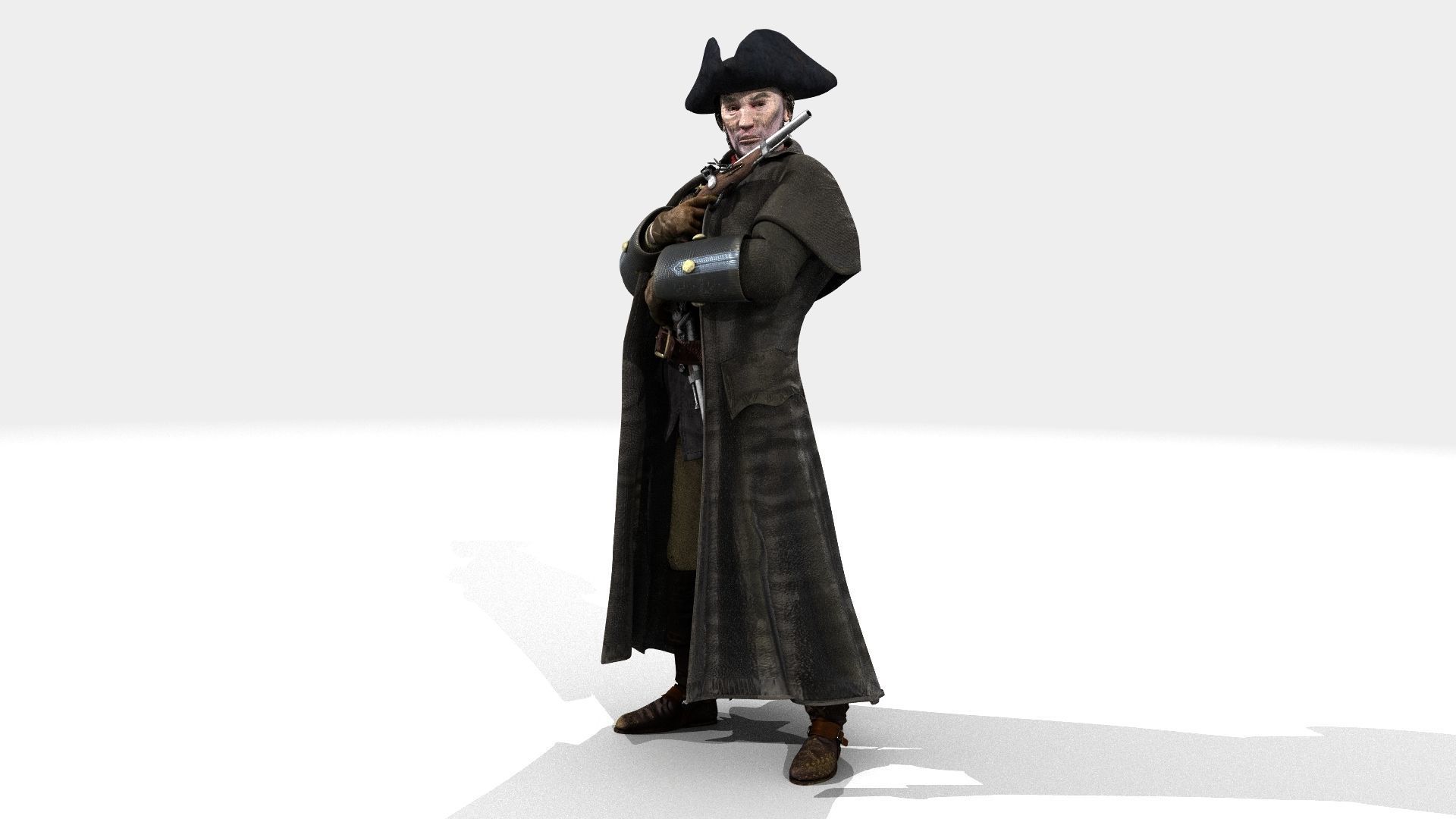 Highwayman - Rigged and Animated - Low Poly Low-poly 3D model_9