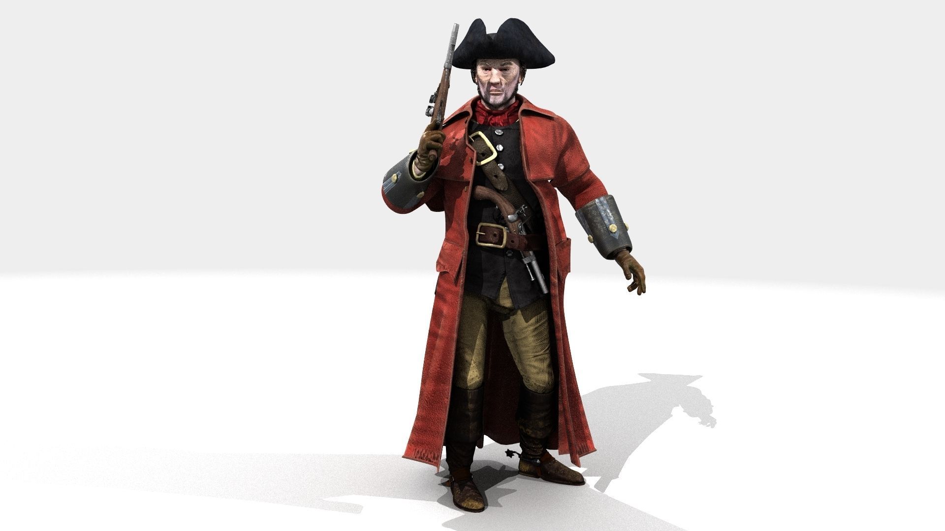 Highwayman - Rigged and Animated - Low Poly Low-poly 3D model_38
