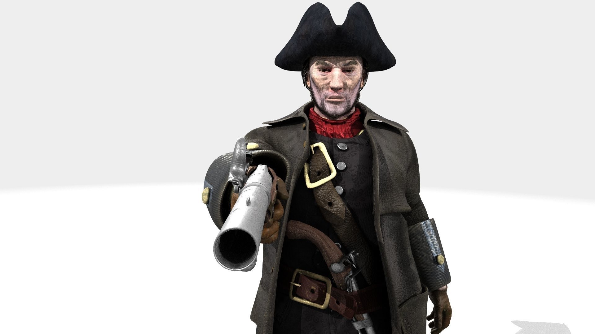 Highwayman - Rigged and Animated - Low Poly Low-poly 3D model_43